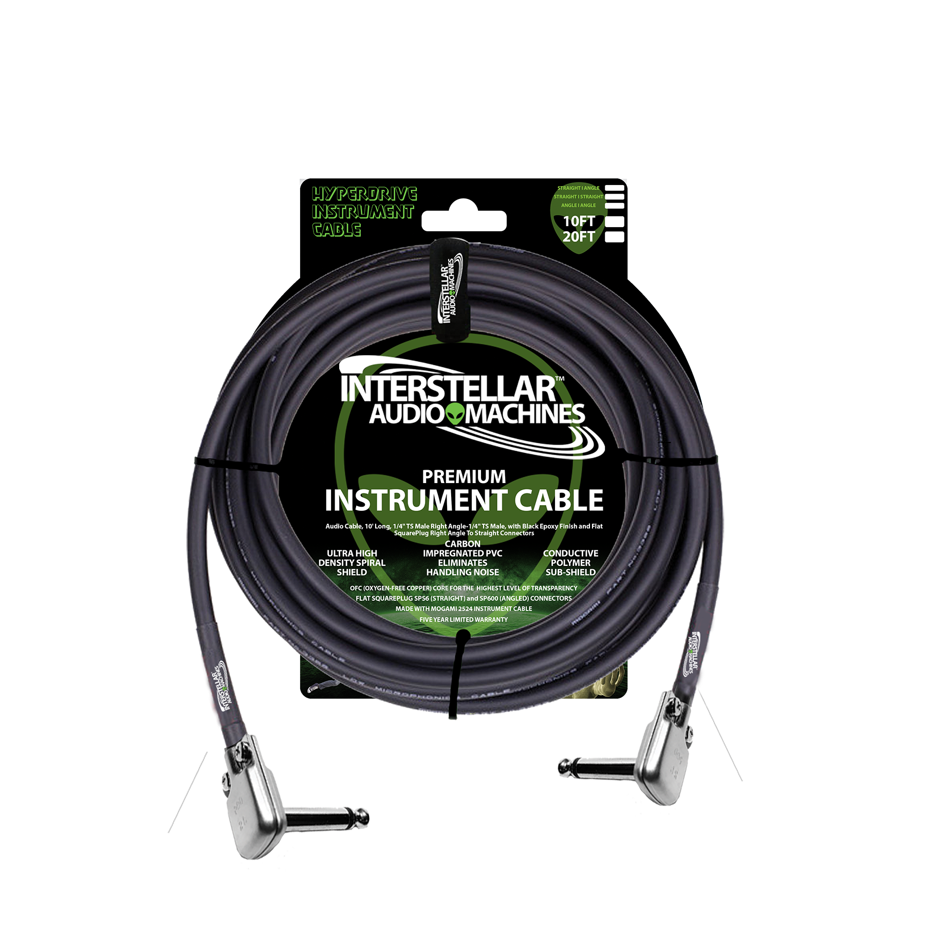 Interstellar Audio Machines - Hyperdrive Premium Instrument Cables - 1 –  The Pedal Depot, LLC